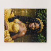 Oshun Orisha - Regal African Goddess Art Puzzle ジグソーパズル (横)