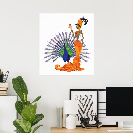 Oshun Print ポスター (ホームオフィス)