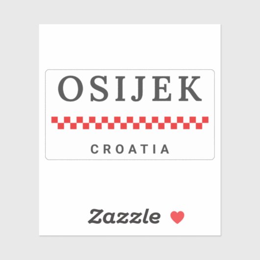Osijek City Croatia シール (シート)