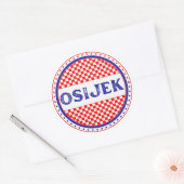 Osijek City Pride Emblem – Croatian Identity ラウンドシール (封筒)