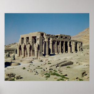 Osirideは壁を並べるRamesses IIを計算します ポスター