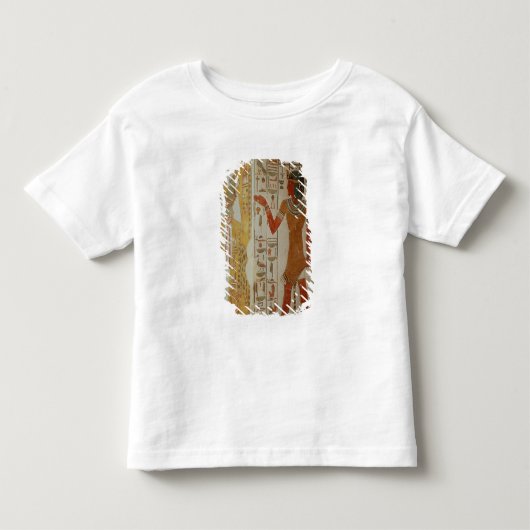 Osirisおよび司祭の身に着けていることを描写する柱 トドラーTシャツ (正面)