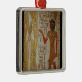 Osirisおよび司祭の身に着けていることを描写する柱 メタルオーナメント (右)