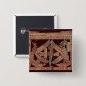 Osirisの神をの描写する胸プレート 缶バッジ (正面&裏面)