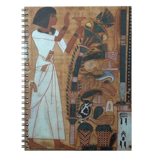 OsirisのThの本からのページの燻蒸 ノートブック (正面)