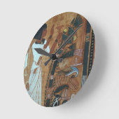 OsirisのThの本からのページの燻蒸 ラウンド壁時計 (傾斜)