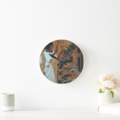 OsirisのThの本からのページの燻蒸 ラウンド壁時計 (ホーム)