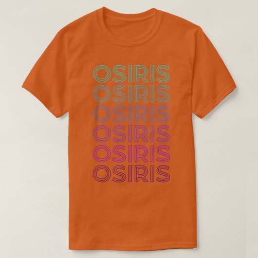 Osiris Egyptian God Egyptian Mythology Retro  Tシャツ (デザイン正面)