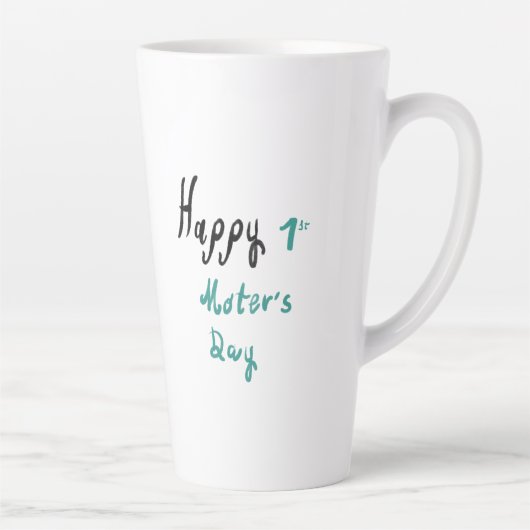 Osito felicita por 1 día de la madre カフェラテマグ (右)