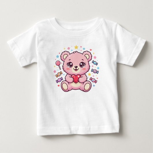 Osito Kawaii Cariñosito ベビーTシャツ (正面)