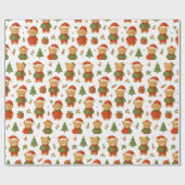 Ositos en Navidad ラッピングペーパー (フラット)