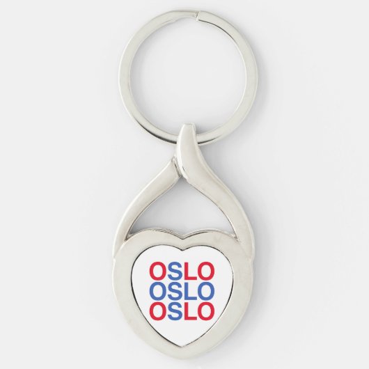 OSLOノルウェー国旗 キーホルダー (正面)