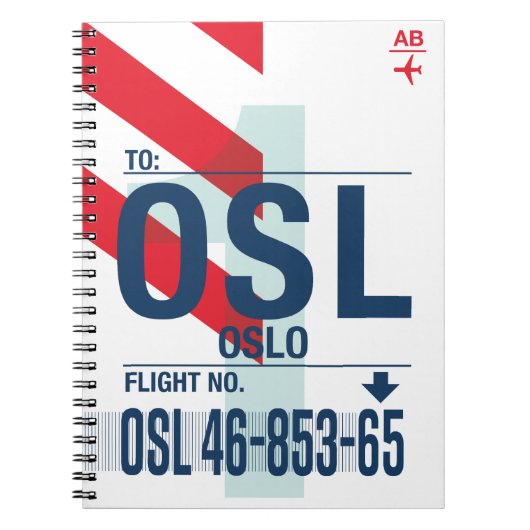 Oslo – トラベルジャーナル ノートブック (正面)