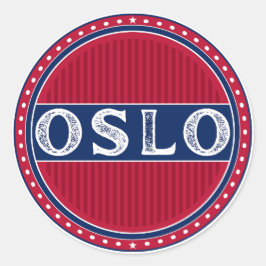 Oslo City Pride Emblem – Norwegian Identity ラウンドシール