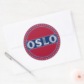 Oslo City Pride Emblem – Norwegian Identity ラウンドシール (封筒)