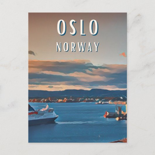 Oslo, la ville de la culture scandinave ポストカード (正面)