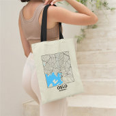 Oslo, Norway, City Map Tote Bag トートバッグ