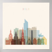 Oslo, Norway | City Skyline ポスター (正面)