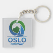 Oslo Norway Europe キーホルダー (裏面)