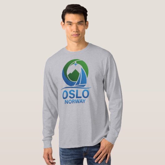 Oslo Norway Europe Tシャツ (正面フル)