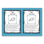 Osmオスミウム角状のユニコーンのトレーディングカード テーブルナンバー (裏面)