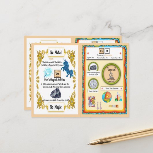 Osm – オスミウムホルンユニコーンゲームカード ポストカード (正面/裏面インサイチュ)