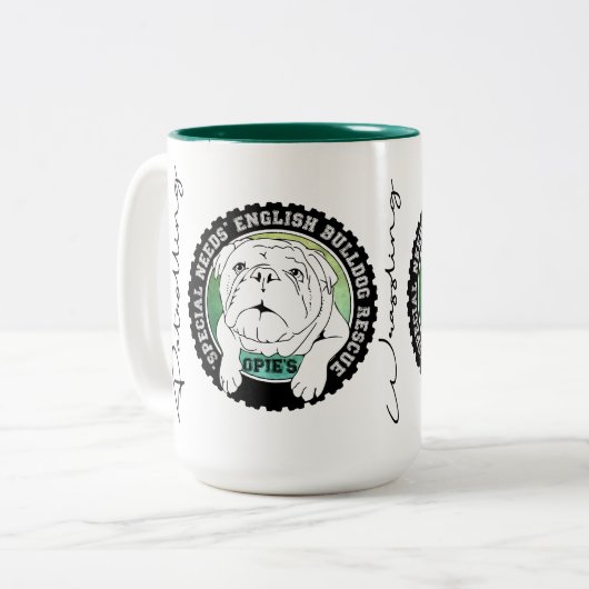 OSNEBの救助はマグに2ある調子を与えました ツートーンマグカップ (正面左)