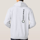 OSNEBの救助基本的な鮮やかなインクフード付きスウェットシャツ パーカ (裏面)