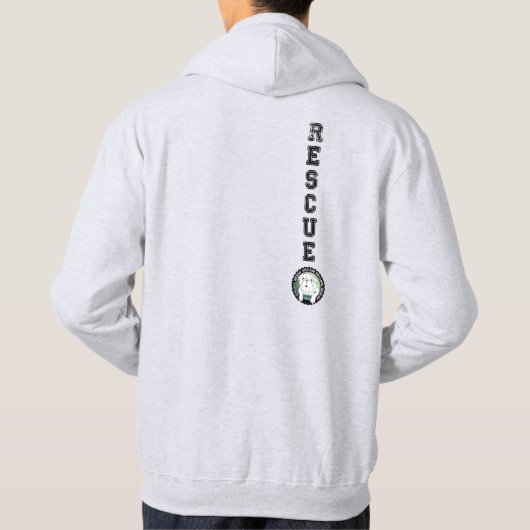 OSNEBの救助基本的な鮮やかなインクフード付きスウェットシャツ パーカ (裏面)