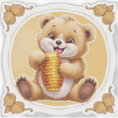 oso comiendo miel シール (正面)