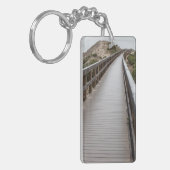 Oso Flaco湖の州立公園の足橋 キーホルダー (正面左)