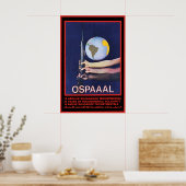 OSPAAAL Poster 15 years of solidarity on three ポスター (キッチン)