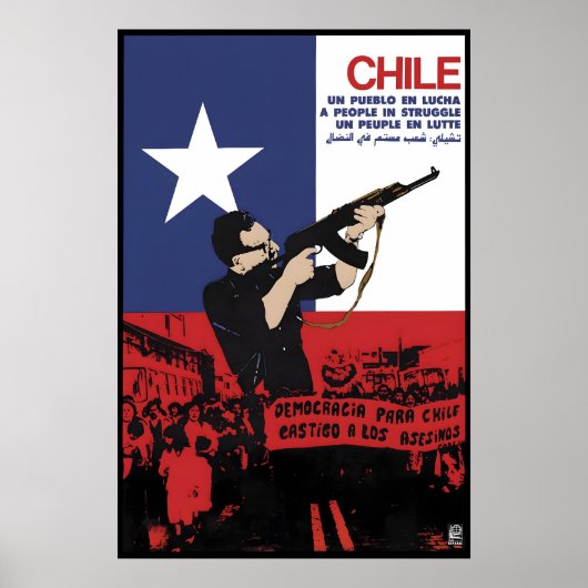 OSPAAAL Poster Chile A people in Struggle ポスター (正面)
