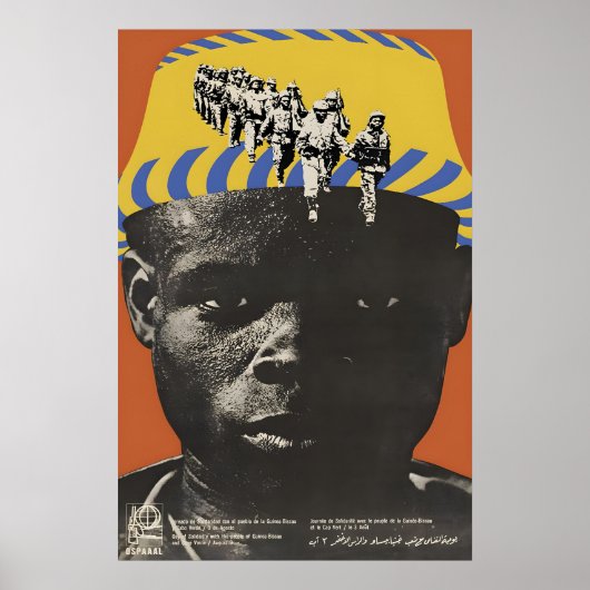 OSPAAAL Poster Day of Solidarity with ポスター (正面)