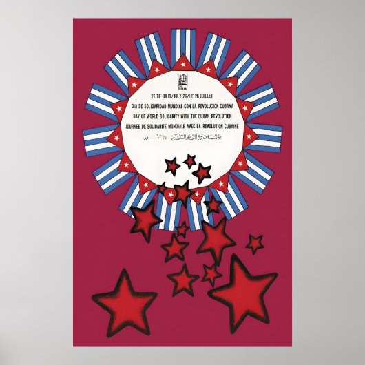 OSPAAAL Poster Day of World Solidarity with the ポスター (正面)