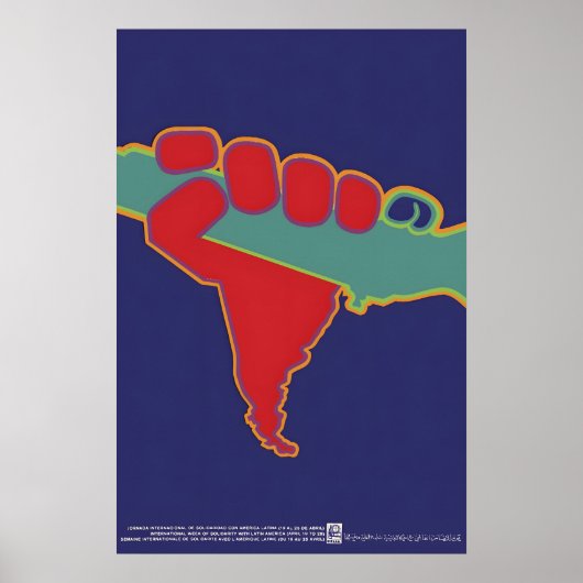 OSPAAAL Poster International Week of Solidarity ポスター (正面)