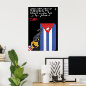 OSPAAAL Poster World Solidarity with Cuba ポスター (ホームオフィス)