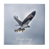 Ospreyと飛んでいるWalleye Fish HDR写真 タイル (正面)