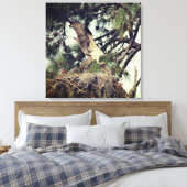 Osprey Landing Stretted Canvas Print キャンバスプリント (インサイチュ (寝室))