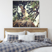 Osprey Landing Stretted Canvas Print キャンバスプリント (インサイチュ (寝室))