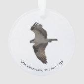 Osprey Ornament with Any Names Place Year オーナメント (裏面)