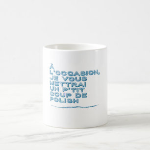 Oss 117ポーランド語Tシャツ贈答品 コーヒーマグカップ