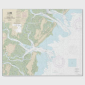 OssabawとSt Catherinesのサウンドチャー航海のト ラッピングペーパー (フラット)