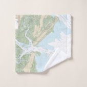 Ossabaw and St Catherinesサウンドチャート11511 バスタオルセット (ウォッシュタオル)