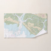 Ossabaw and St Catherinesサウンドチャート11511 バスタオルセット (ハンドタオル)