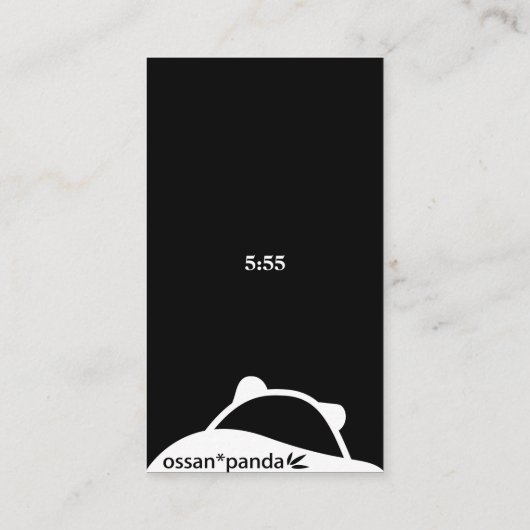 ossan*panda bear  message  名刺 (裏面)