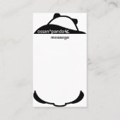 ossan*panda bear  message  名刺 (正面)