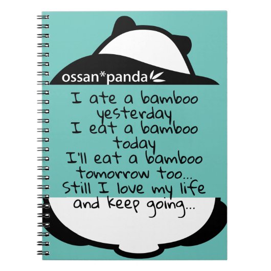 ossan*panda bear notebook ノートブック (正面)