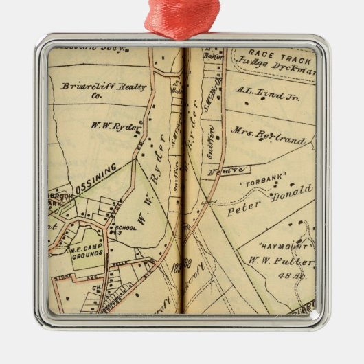 Ossining、ニューヨーク メタルオーナメント (正面)