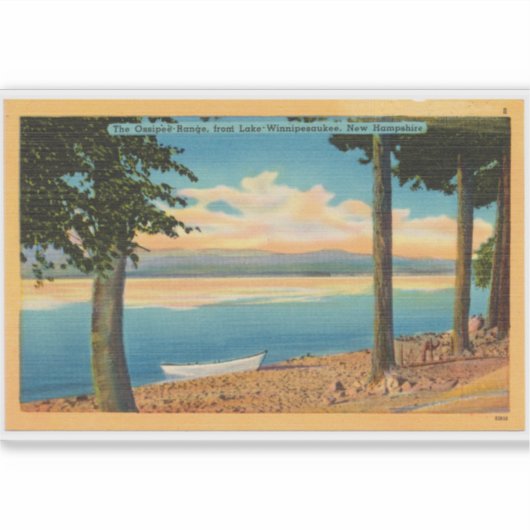 Ossipee Range from Lake Winnipesaukee Sticker シール (正面)